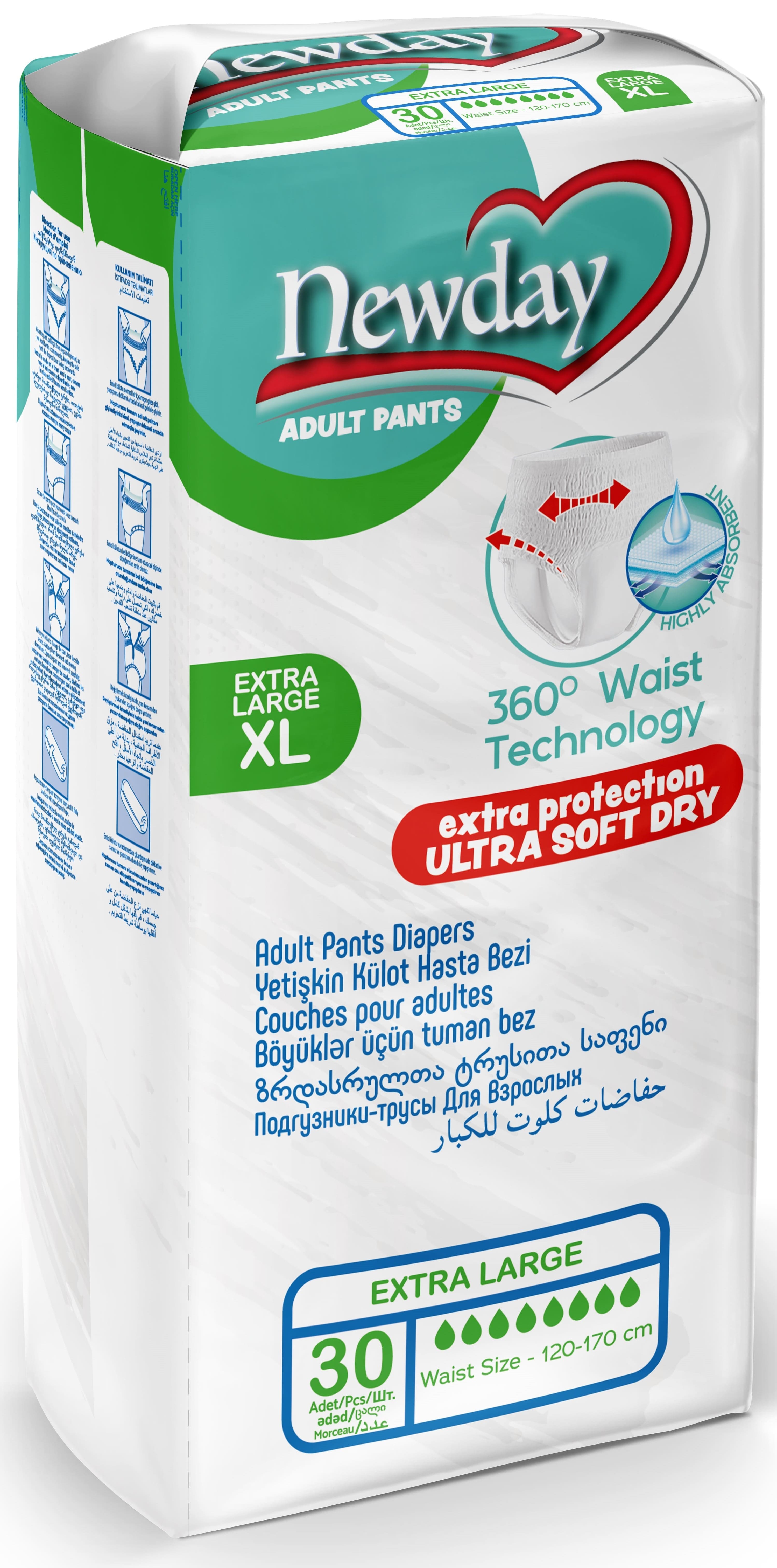Підгузки-труси Newday Adult Pants Diapers Extra Large (ХL)